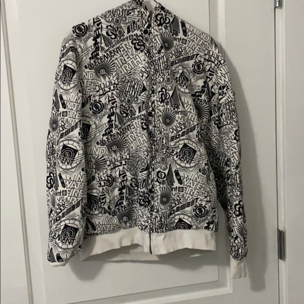 Graphic zip up hoodie
